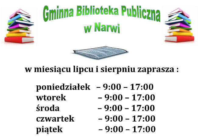 Godziny pracy GBP Narew