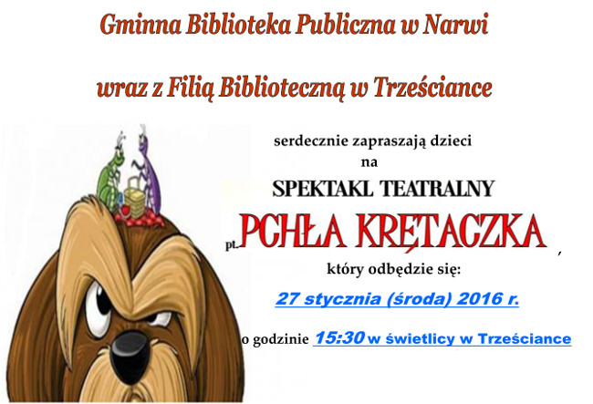 Spektakl dla dzieci w bibliotece w Trześciance 