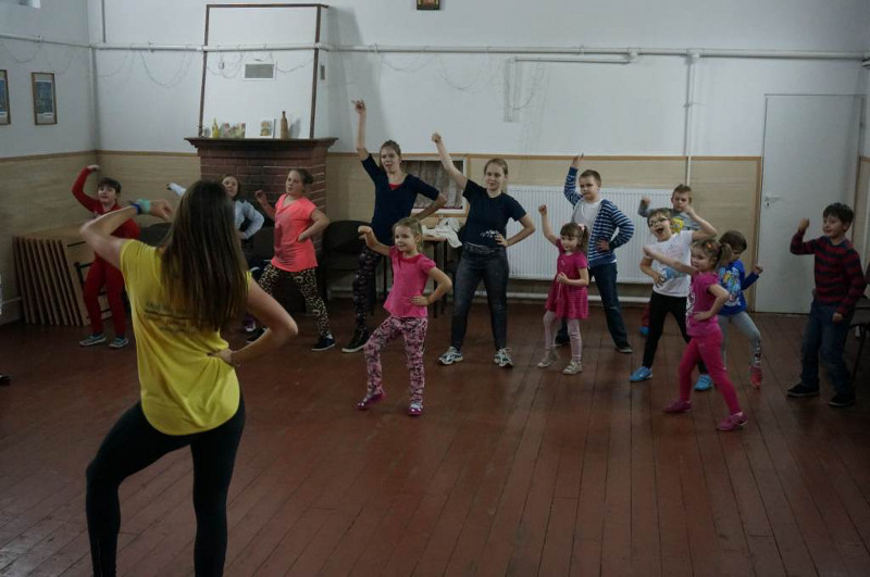 Zajęcia zumba w Trześciance